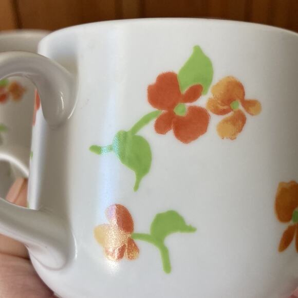 Vintage Noritake “Happy Days” Progression China Cups & Saucers, Service for 4 - Picture 8 of 15